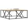 Mesa de centro madera de ingeniería roble Sonoma 100x100x40 cm