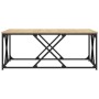 Mesa de centro madera de ingeniería roble Sonoma 100x100x40 cm