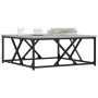 Mesa de centro madera contrachapada gris Sonoma 70x70x30 cm