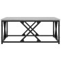 Mesa de centro madera contrachapada gris Sonoma 70x70x30 cm