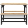 Mesa de centro madera de ingeniería roble Sonoma 100x50,5x40 cm