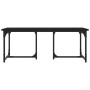 Mesa de centro madera contrachapada negro 90x50x35 cm