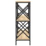 Mesa consola madera de ingeniería roble Sonoma 100x28x80,5 cm