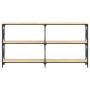 Mesa consola madera de ingeniería roble Sonoma 156x28x80,5 cm