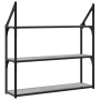 Estantería de pared madera ingeniería gris Sonoma 80x21x78,5cm