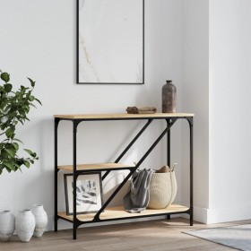 Mesa consola madera de ingeniería roble Sonoma 88,5x30x75 cm Mesa consola madera de ingeniería roble Sonoma 88,5x30x75 cm