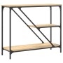Mesa consola madera de ingeniería roble Sonoma 88,5x30x75 cm