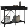 Mesa consola madera de ingeniería negra 100x39x78,5 cm