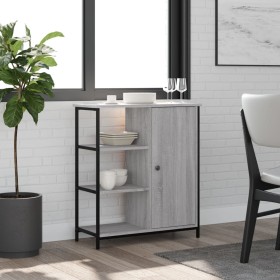 Aparador de madera de ingeniería gris Sonoma 70x30x80 cm Aparador de madera de ingeniería gris Sonoma 70x30x80 cm