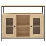 Aparador de madera de ingeniería roble Sonoma 100x35x80 cm