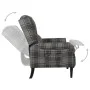 Gray fabric reclining chair by vidaXL, Armchairs - Ref: Foro24-329301, Price: 184,17 €, Discount: %
