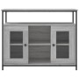 Aparador de madera de ingeniería gris Sonoma 100x35x80 cm