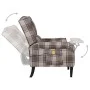 Sillón de masaje reclinable de tela beige de vidaXL, Sillones de masaje eléctricos - Ref: Foro24-329303, Precio: 198,86 €, De...