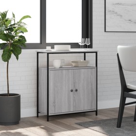 Aparador de madera de ingeniería gris Sonoma 70x30x80 cm Aparador de madera de ingeniería gris Sonoma 70x30x80 cm