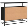 Aparador de madera de ingeniería negro 100x35x80 cm en Aparadores | Comprar online en Foro24