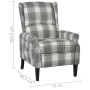 Weiß-graues Stoff-Sessel mit Liegefunktion von vidaXL, Sessel - Ref: Foro24-329306, Preis: 218,07 €, Rabatt: %