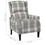Gray fabric reclining chair by vidaXL, Armchairs - Ref: Foro24-329307, Price: 179,93 €, Discount: %