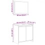 Set de muebles de baño 2 pzas madera contrachapada gris sonoma