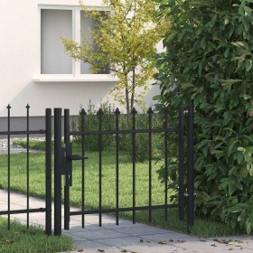Puerta para valla con puntas de lanza 100x75 cm