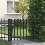 Puerta para valla con puntas de lanza 100x75 cm