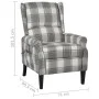 Sillón de masaje reclinable de tela gris de vidaXL, Sillones de masaje eléctricos - Ref: Foro24-329313, Precio: 188,13 €, Des...