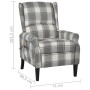 Sillón de masaje reclinable de tela gris de vidaXL, Sillones de masaje eléctricos - Ref: Foro24-329313, Precio: 190,37 €, Des...