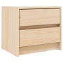 Mesitas de noche 2 uds madera maciza de pino 40x31x35,5 cm