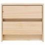 Mesitas de noche 2 uds madera maciza de pino 40x31x35,5 cm
