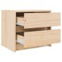 Mesitas de noche 2 uds madera maciza de pino 40x31x35,5 cm