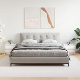 Mesitas de noche 2 uds madera maciza pino blanco 40x31x35,5 cm Mesitas de noche 2 uds madera maciza pino blanco 40x31x35,5 cm