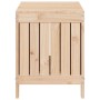 Caja de almacenaje jardín madera maciza de pino 76x42,5x54 cm