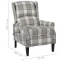 Liegender Massagesessel aus grauem Stoff von vidaXL, Elektrische Massagesessel - Ref: Foro24-329314, Preis: 191,34 €, Rabatt: %