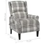 Sillón de masaje reclinable de tela gris de vidaXL, Sillones de masaje eléctricos - Ref: Foro24-329314, Precio: 189,29 €, Des...