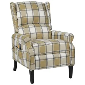 Sillón de masaje reclinable de tela verde de vidaXL, Sillones de masaje eléctricos - Ref: Foro24-329315, Precio: 188,28 €, De...