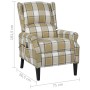 Sillón de masaje reclinable de tela verde de vidaXL, Sillones de masaje eléctricos - Ref: Foro24-329315, Precio: 189,57 €