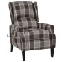 Sillón de masaje reclinable de tela marrón de vidaXL, Sillones de masaje eléctricos - Ref: Foro24-329318, Precio: 234,53 €, D...