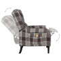 Sillón de masaje reclinable de tela marrón de vidaXL, Sillones de masaje eléctricos - Ref: Foro24-329318, Precio: 234,53 €, D...