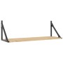 Estantes de pared 2 unidades Roble Sonoma 80x25x25,5 cm Madera