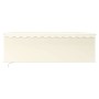 Toldo retráctil manual con persiana color crema 4x3 m