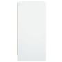 Armario auxiliar con puertas de vidrio blanco 68x37x75,5 cm