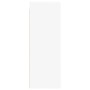 Mueble de pared con puertas de vidrio blanco 35x37x100 cm