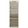 Mueble de pared puertas de vidrio roble Sonoma 35x37x100 cm