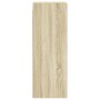 Mueble de pared puertas de vidrio roble Sonoma 35x37x100 cm