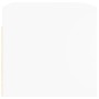 Mueble de pared con puertas de vidrio blanco 68,5x37x35 cm
