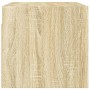 Mueble de pared puertas de vidrio roble Sonoma 68,5x37x35 cm en Taquillas y armarios de almacenamiento | Comprar online en Foro2