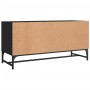 Mueble de TV con puertas de vidrio negro 102x37x50 cm en Muebles TV | Comprar online en Foro24