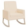 Cream fabric rocking chair by vidaXL, Rocking chairs - Ref: Foro24-329424, Price: 160,17 €, Discount: %