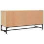 Mueble de TV con puertas de vidrio roble Sonoma 102x37x50 cm