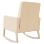 Cream fabric rocking chair by vidaXL, Rocking chairs - Ref: Foro24-329424, Price: 160,17 €, Discount: %