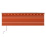 Toldo automático retráctil con persiana 4x3 m naranja y marrón